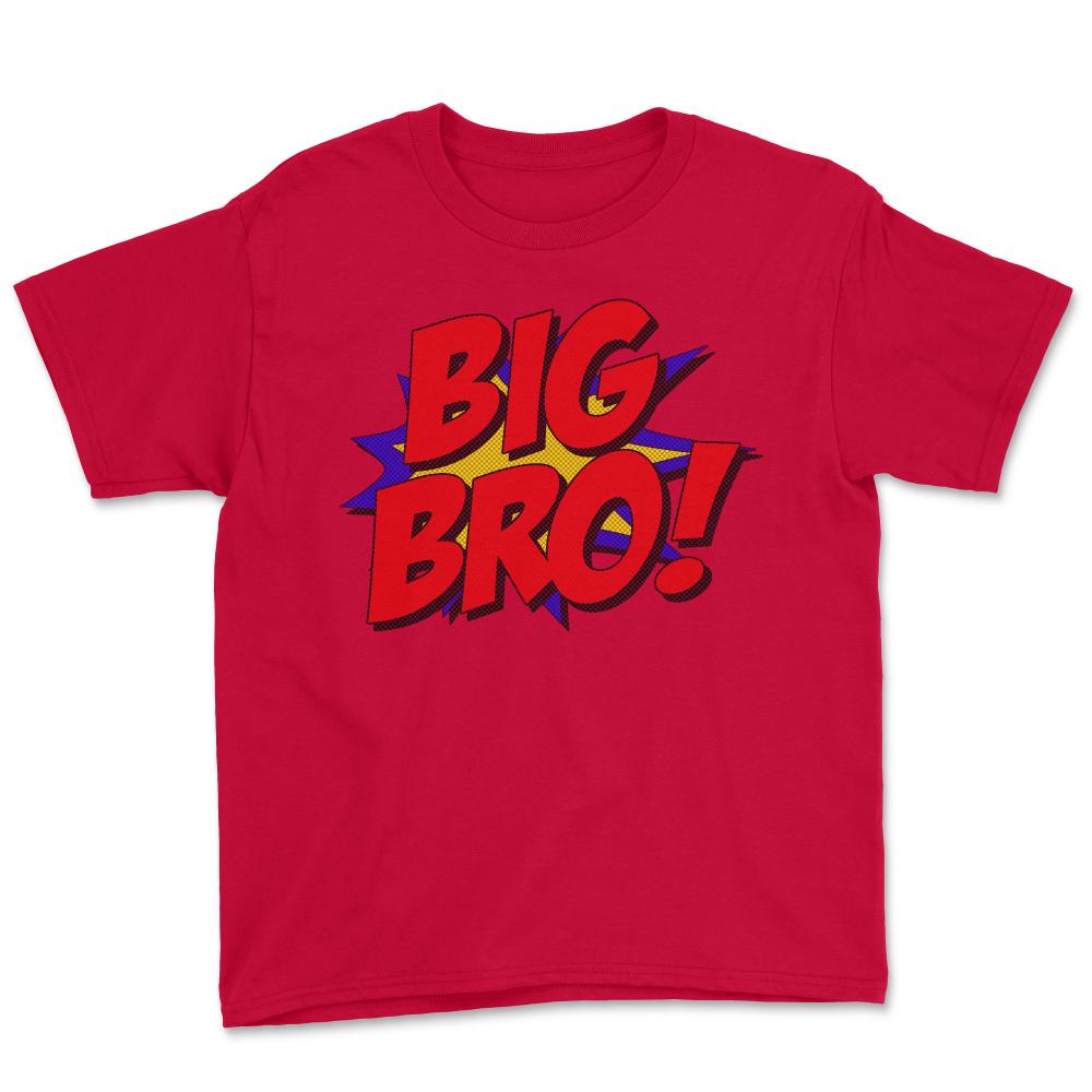 Superhero Big Bro - Youth Tee - Red