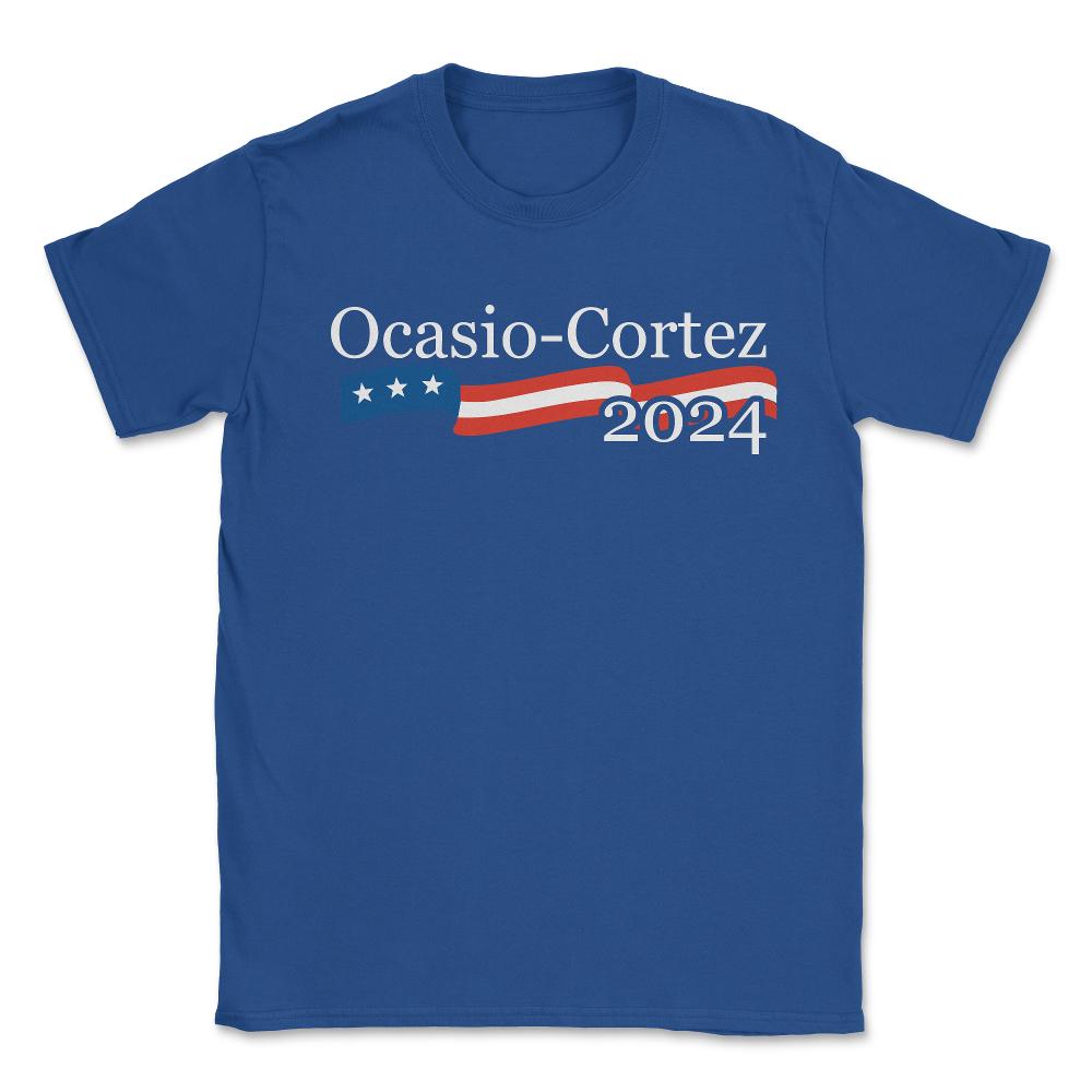 Alexandria Ocasio Cortez 2024 - Unisex T-Shirt - Royal Blue