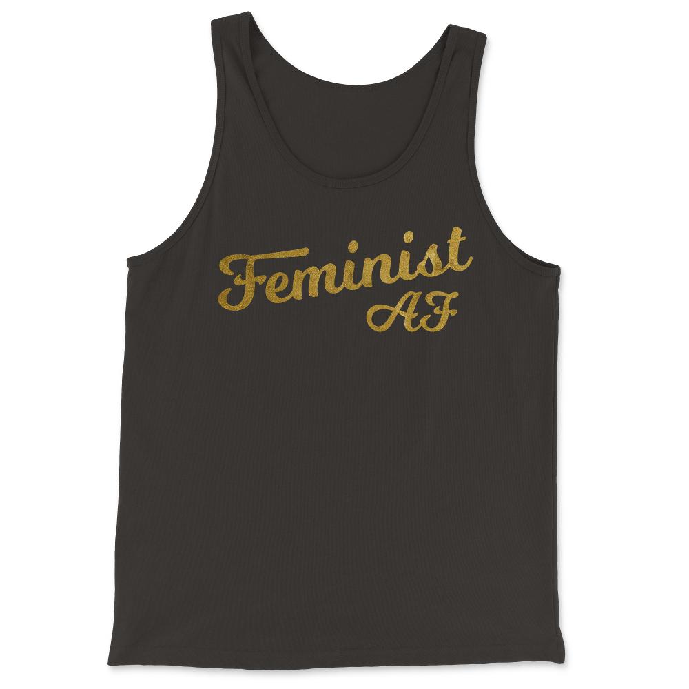 Feminist Af - Tank Top - Black