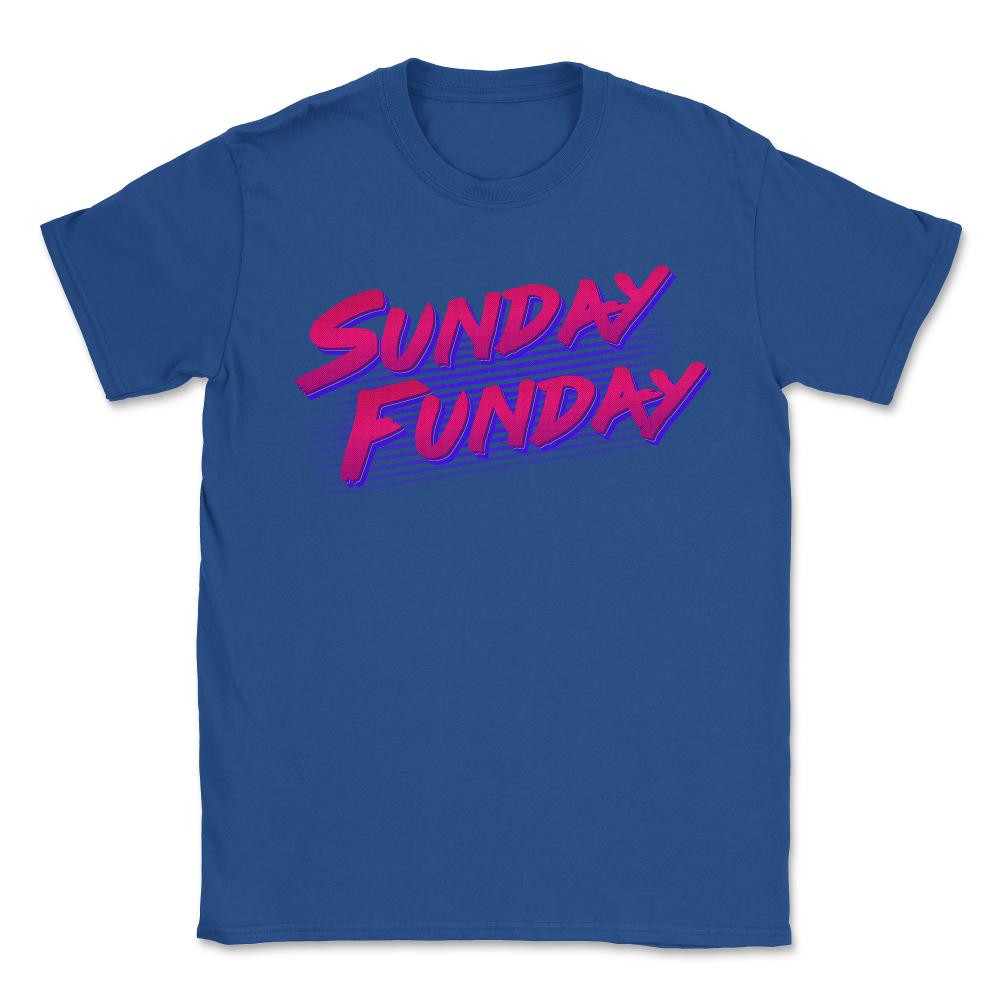 Retro Sunday Funday - Unisex T-Shirt - Royal Blue