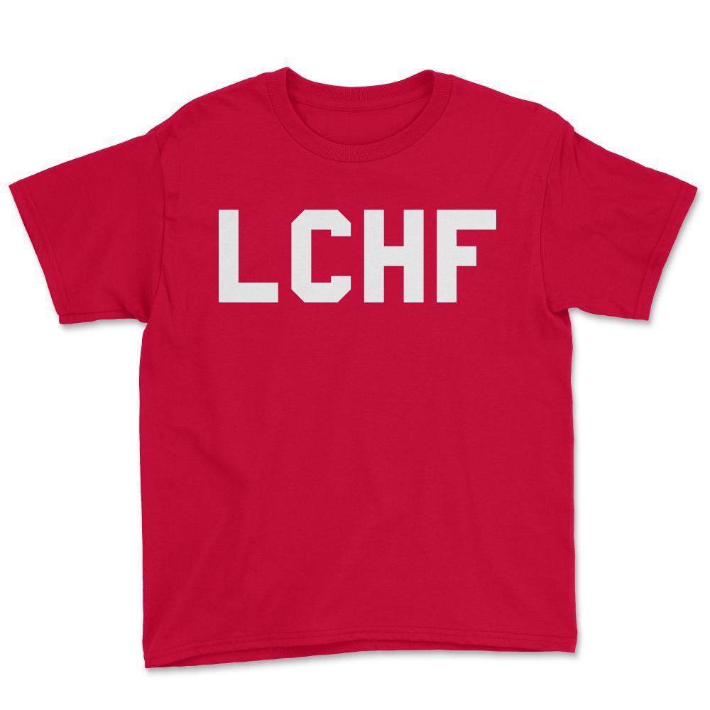Lchf Low Carb High Fat - Youth Tee - Red
