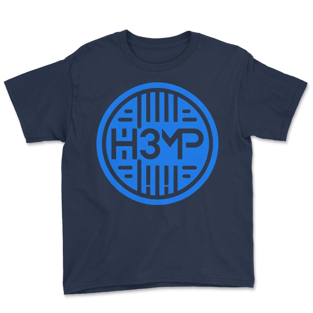 DJ H3MP Official Logo - Youth Tee - Navy