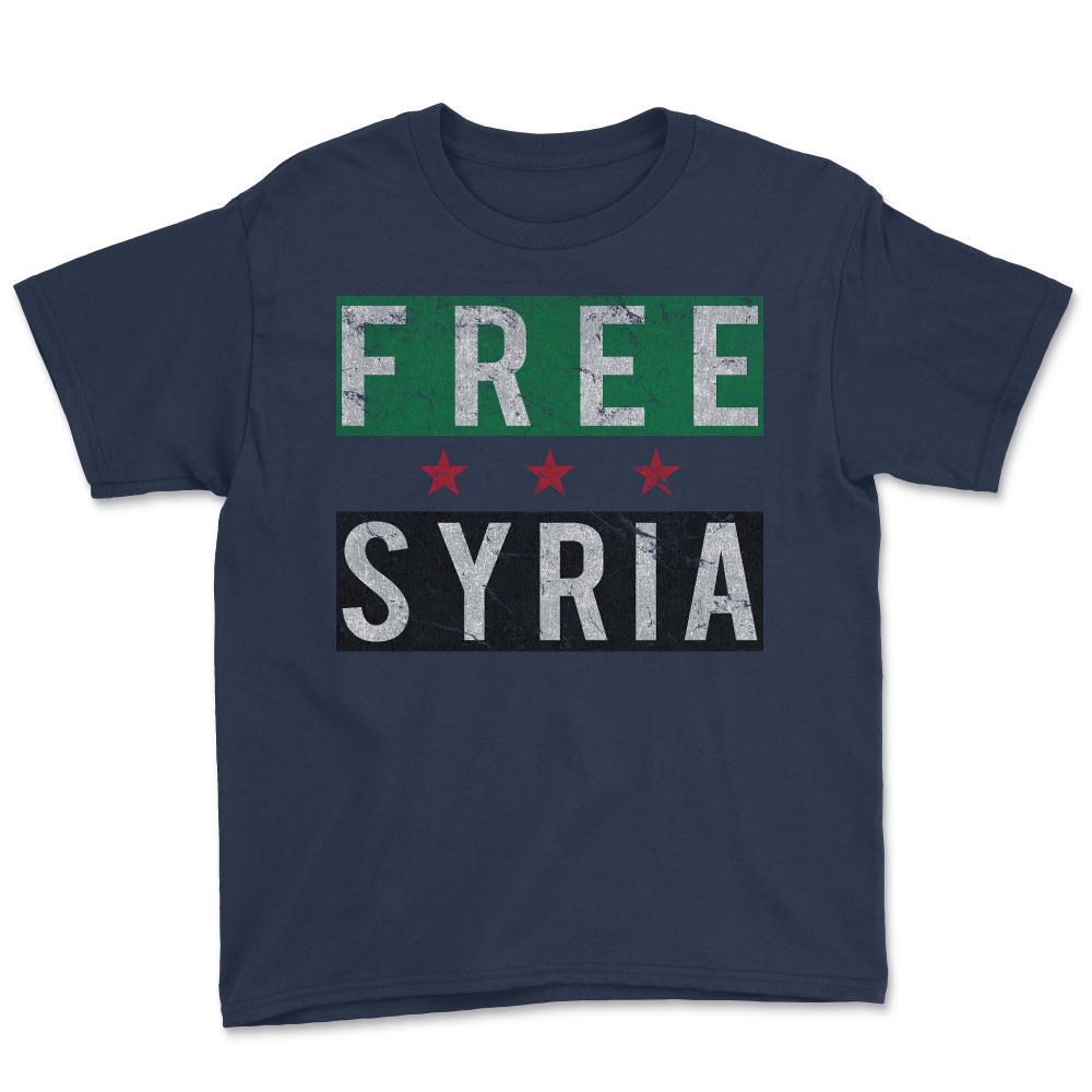 Free Syria - Youth Tee - Navy