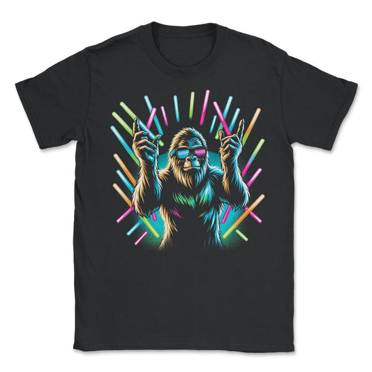 Raver Bigfoot - Unisex T-Shirt - Black