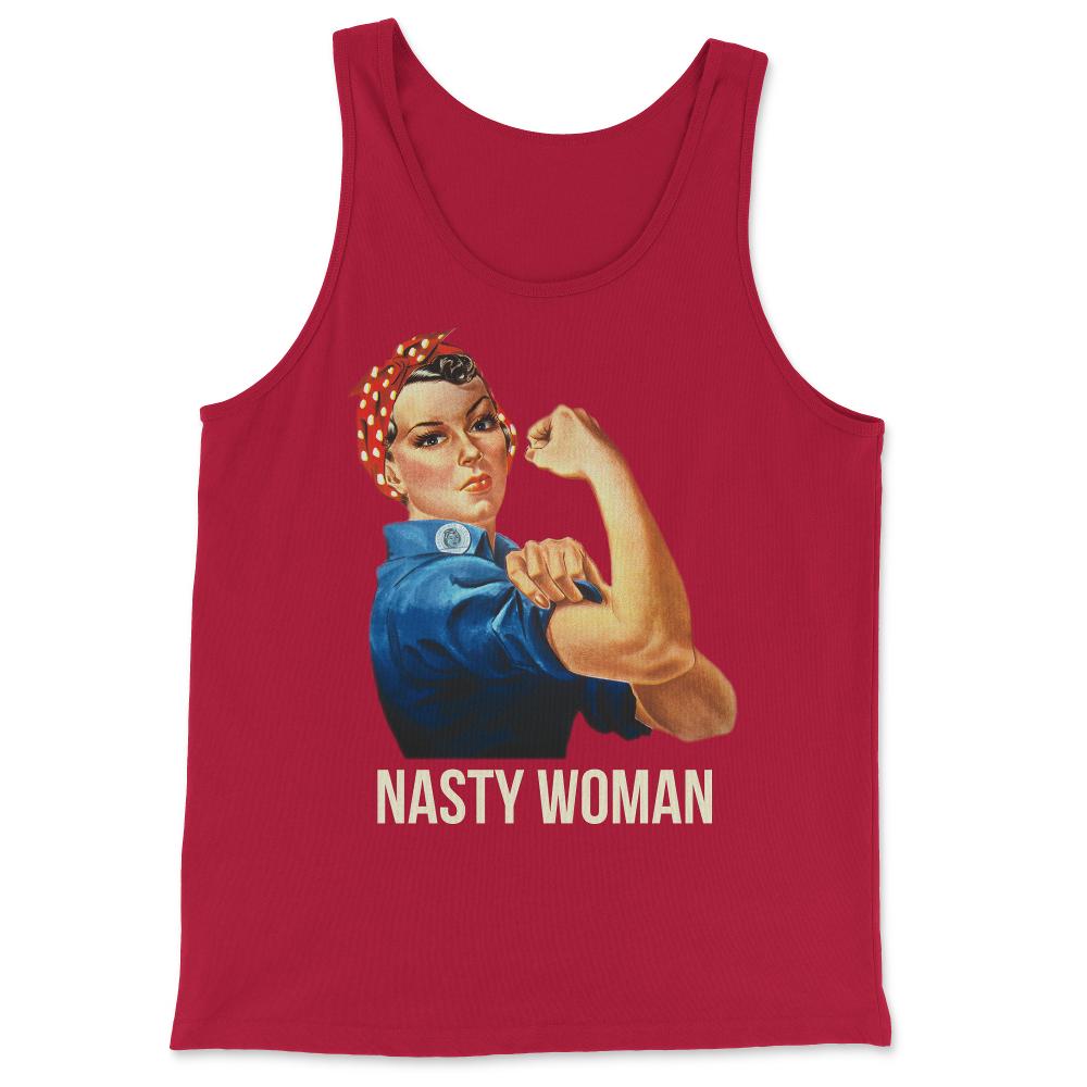 Nasty Woman Rosie the Riveter - Tank Top - Red