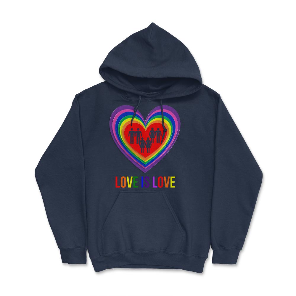 Love Is Love LGBTQ - Hoodie - Navy