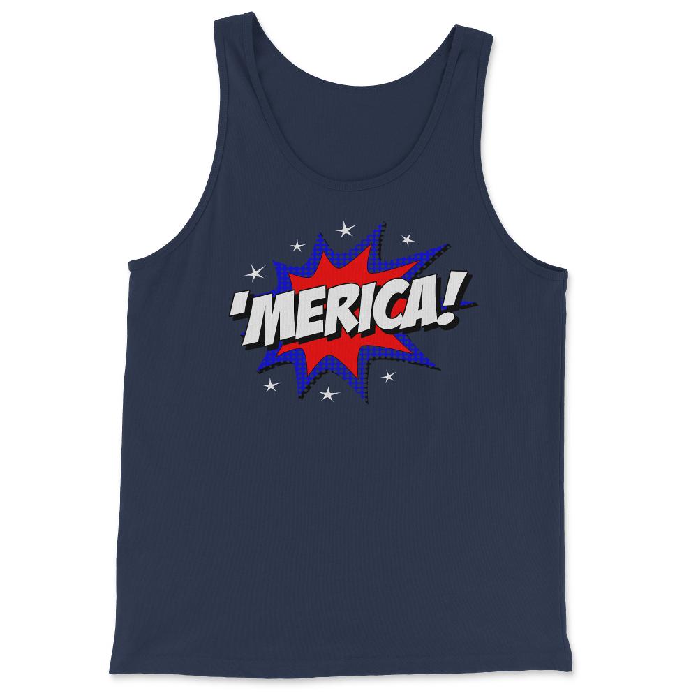 'Merica America - Tank Top - Navy