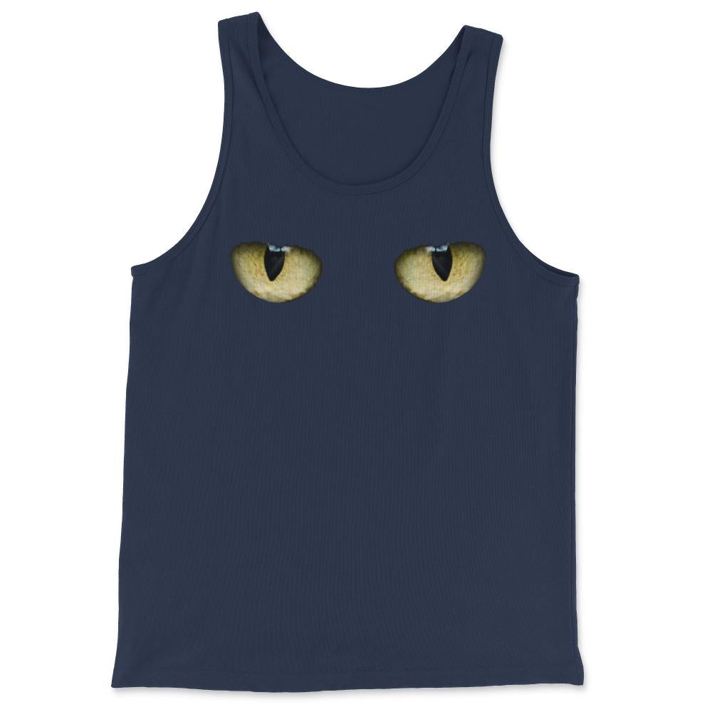 Creepy Cat Eyes - Tank Top - Navy