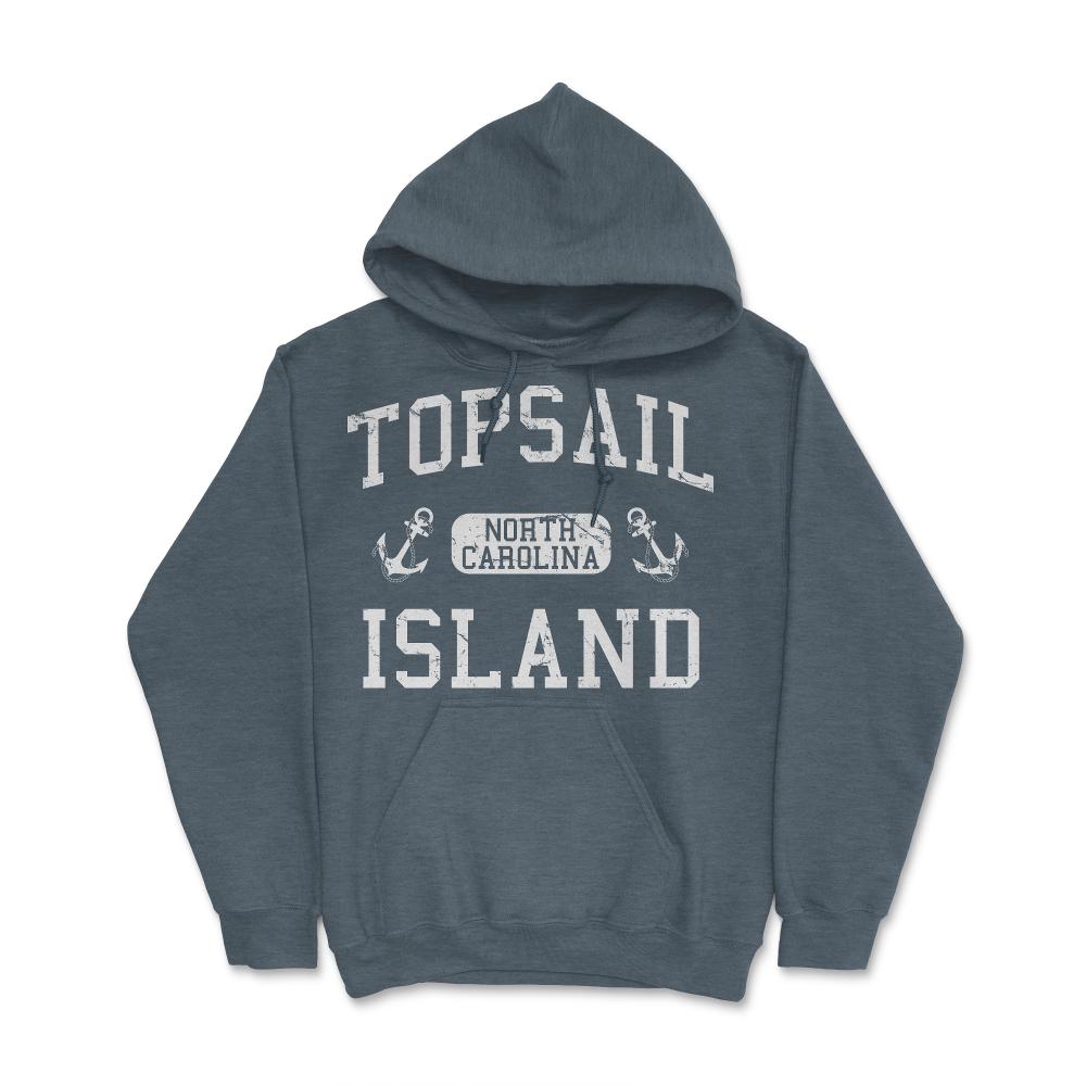 Topsail Island North Carolina - Hoodie - Dark Grey Heather