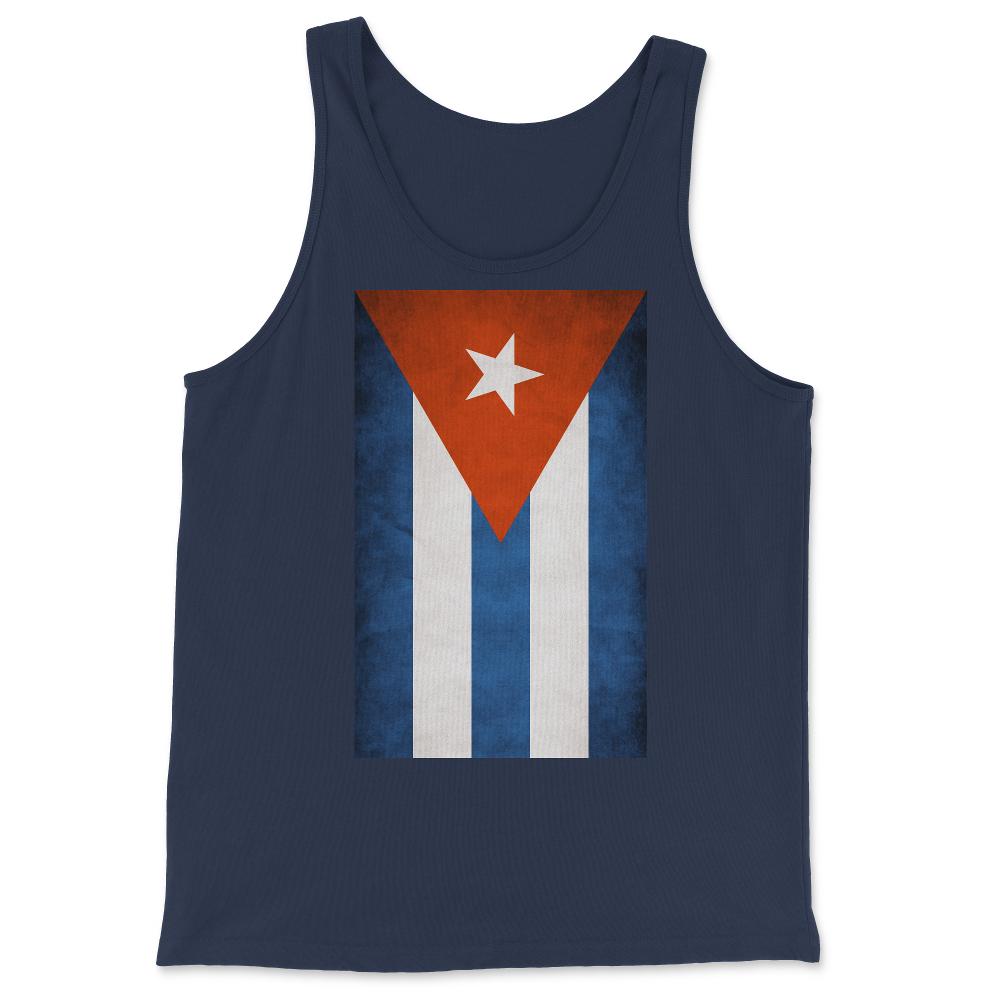 Flag Of Cuba - Tank Top - Navy