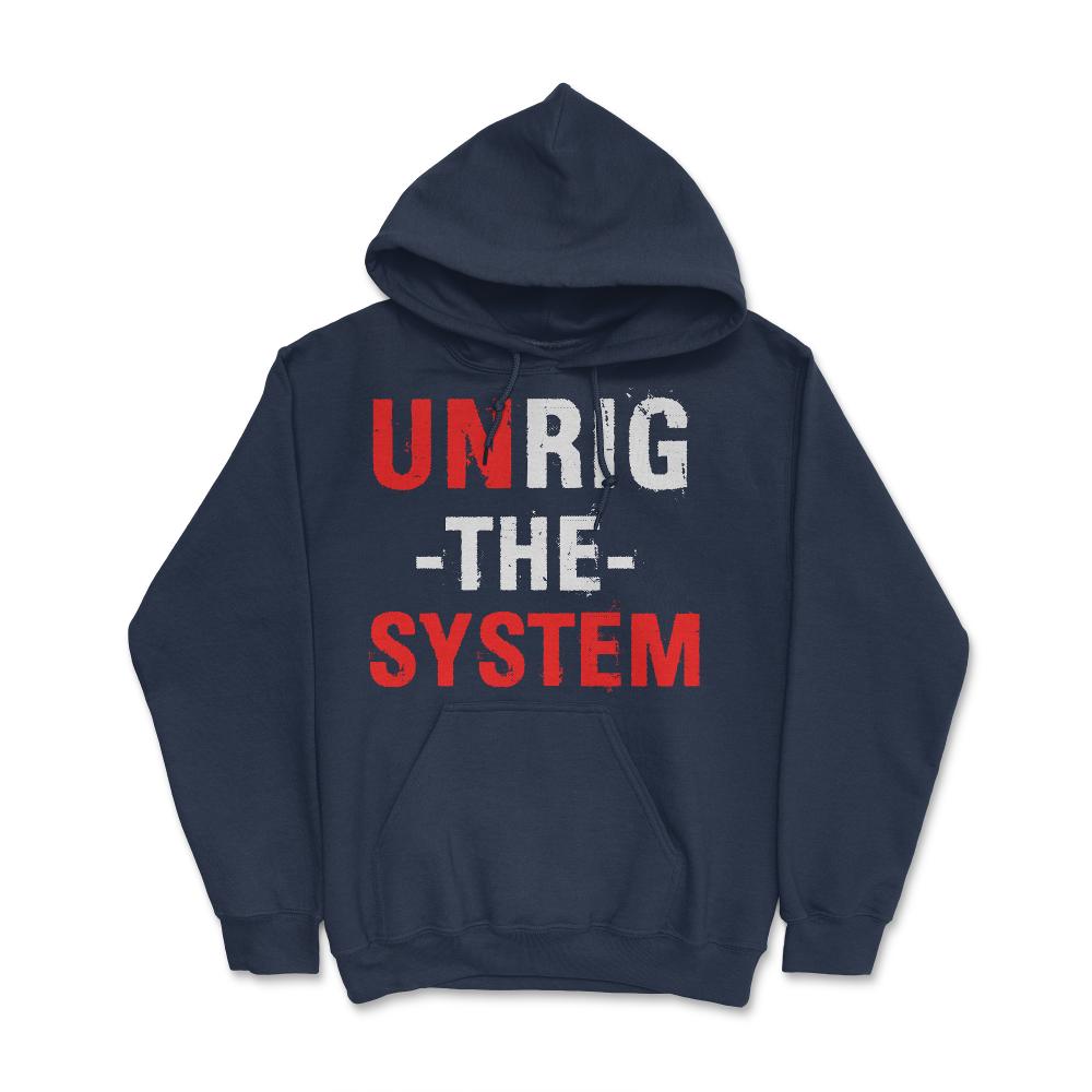 Unrig The System - Hoodie - Navy