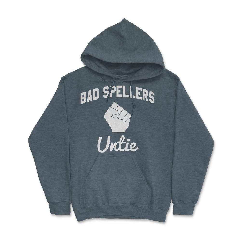 Bad Spellers Untie - Hoodie - Dark Grey Heather