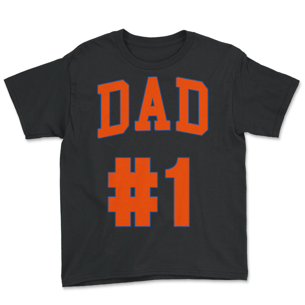 #1 dad - Youth Tee - Black
