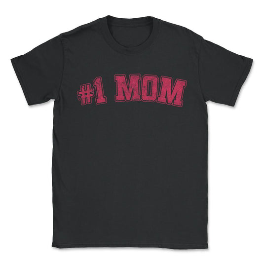 Number One #1 Mom Retro - Unisex T-Shirt - Black