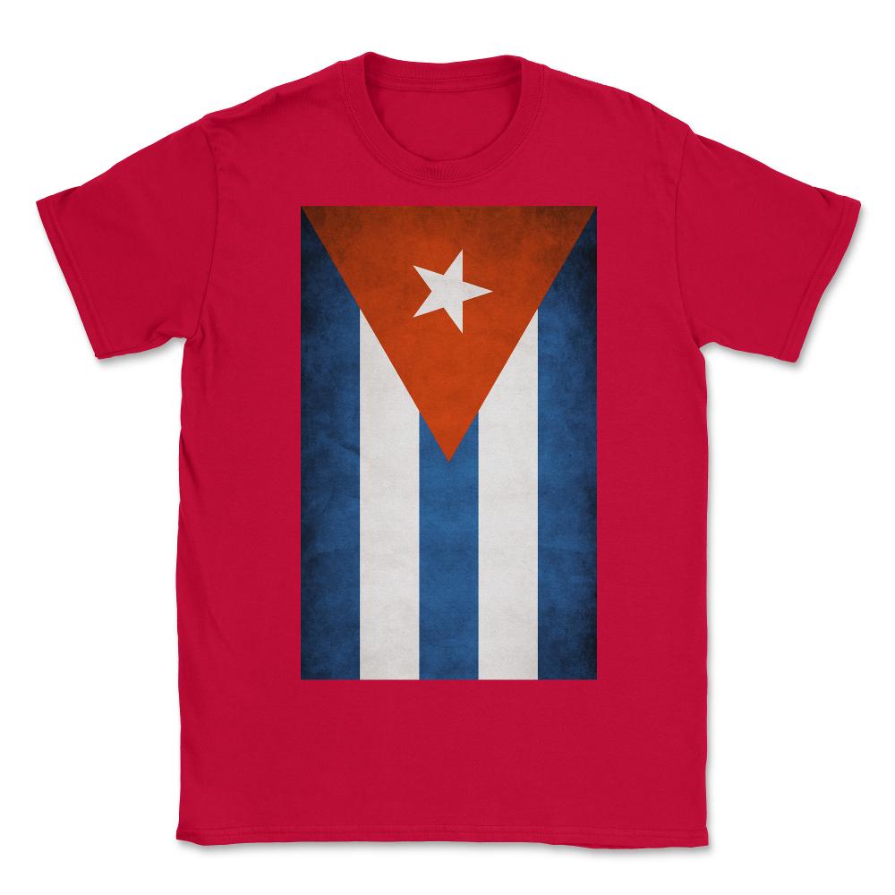 Flag Of Cuba - Unisex T-Shirt - Red