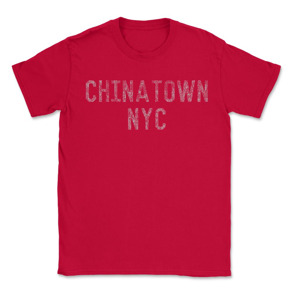 Chinatown NYC Retro - Unisex T-Shirt - Red