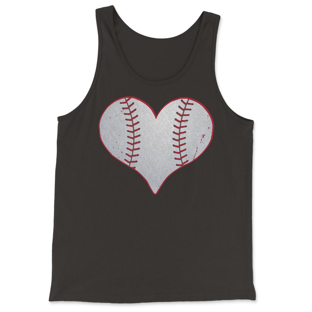 I Love Baseball Heart - Tank Top - Black
