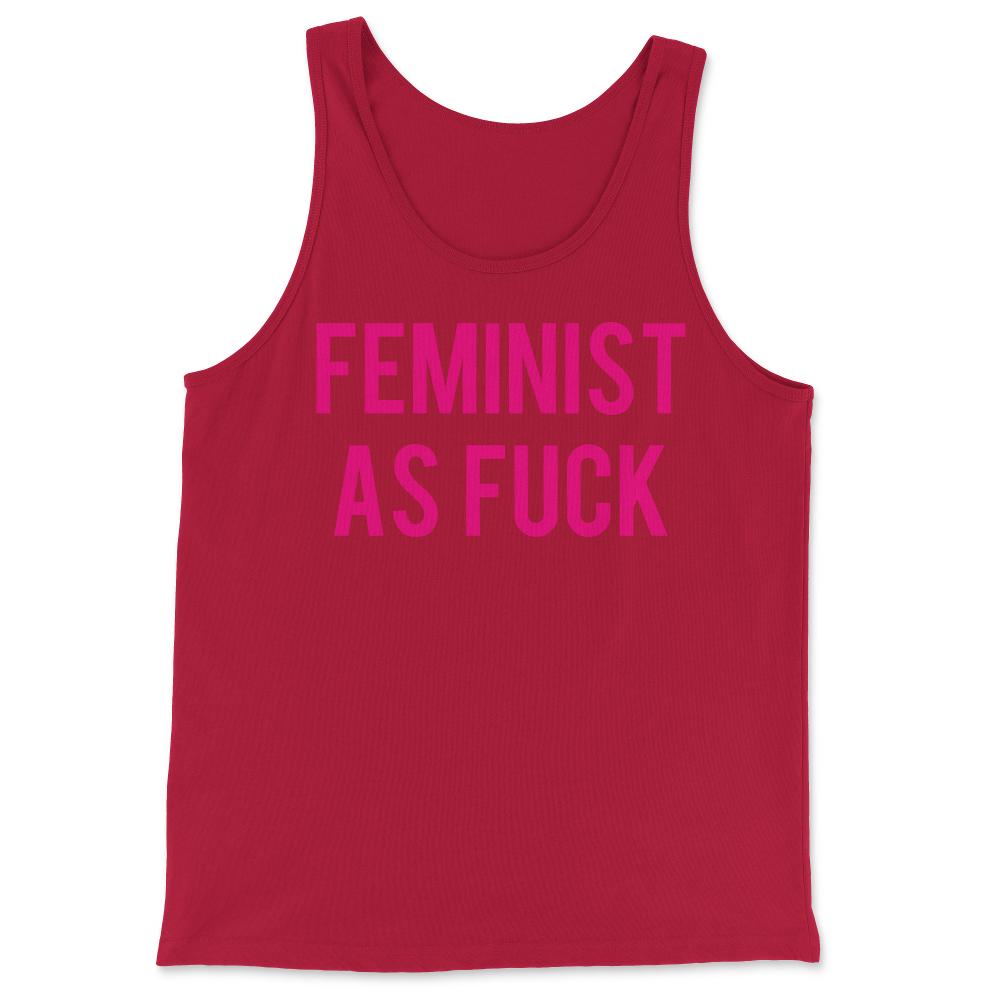 Feminist As Fuck - Tank Top - Red