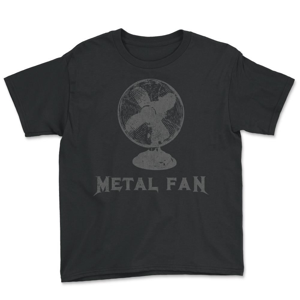 Metal Fan Heavy Metal Funny Rock Pun - Youth Tee - Black