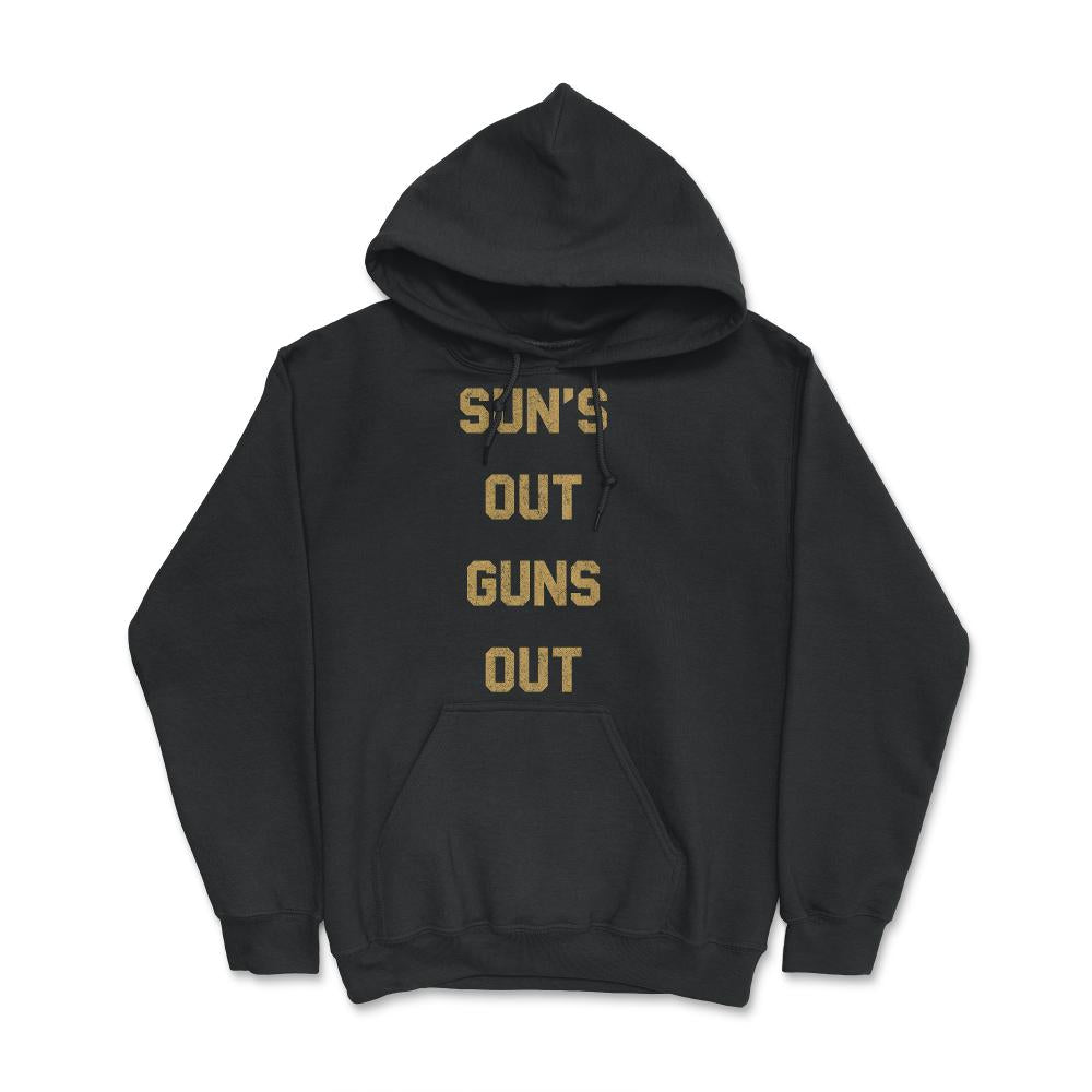 Suns Out Guns Out Retro - Hoodie - Black