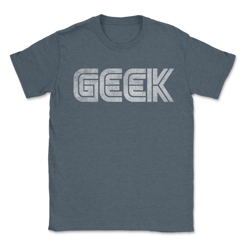 Geek Retro - Unisex T-Shirt - Dark Grey Heather