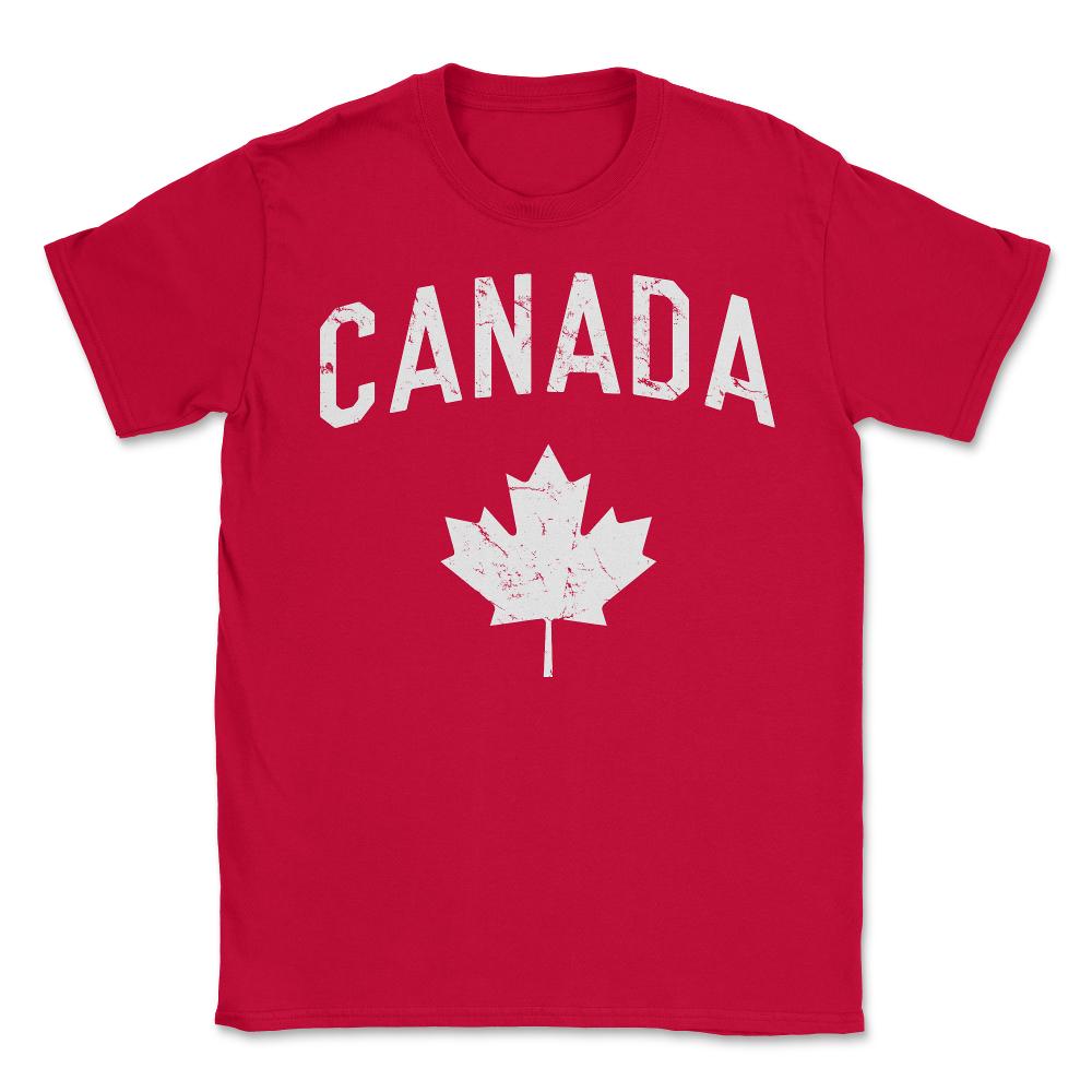 Canada Maple Leaf - Unisex T-Shirt - Red
