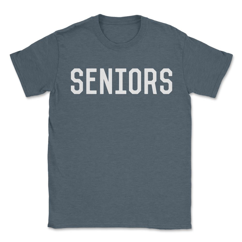 Seniors - Unisex T-Shirt - Dark Grey Heather