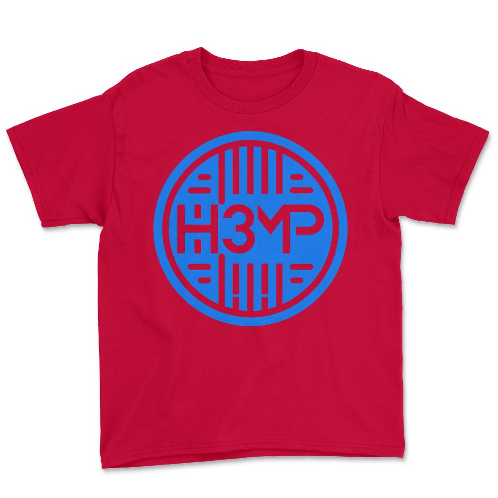 DJ H3MP Official Logo - Youth Tee - Red