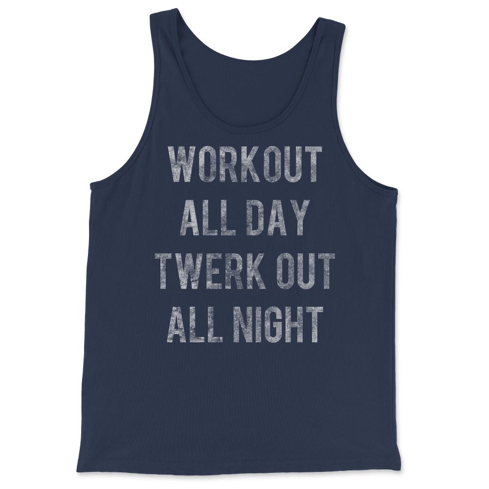 Workout All Day Retro - Tank Top - Navy