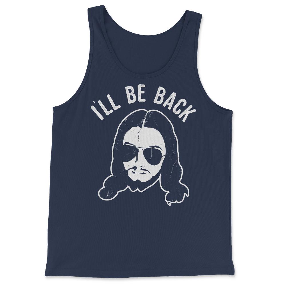 Ill Be Back Jesus Coming - Tank Top - Navy