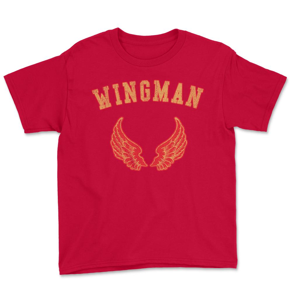 Wingman Retro - Youth Tee - Red