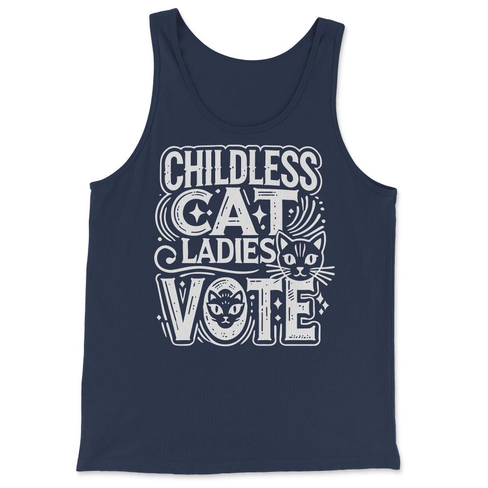 Childless Cat Ladies Vote - Tank Top - Navy