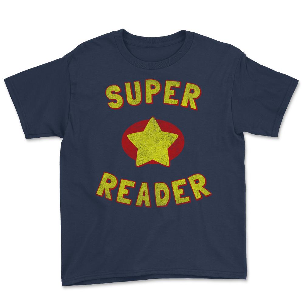 Super Reader Retro - Youth Tee - Navy