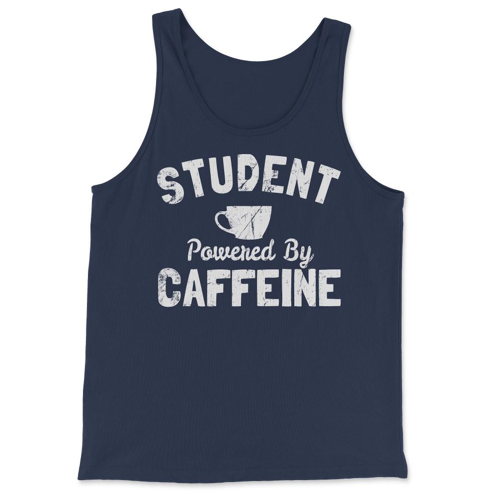 Student Powered by Caffeine - Tank Top - Navy