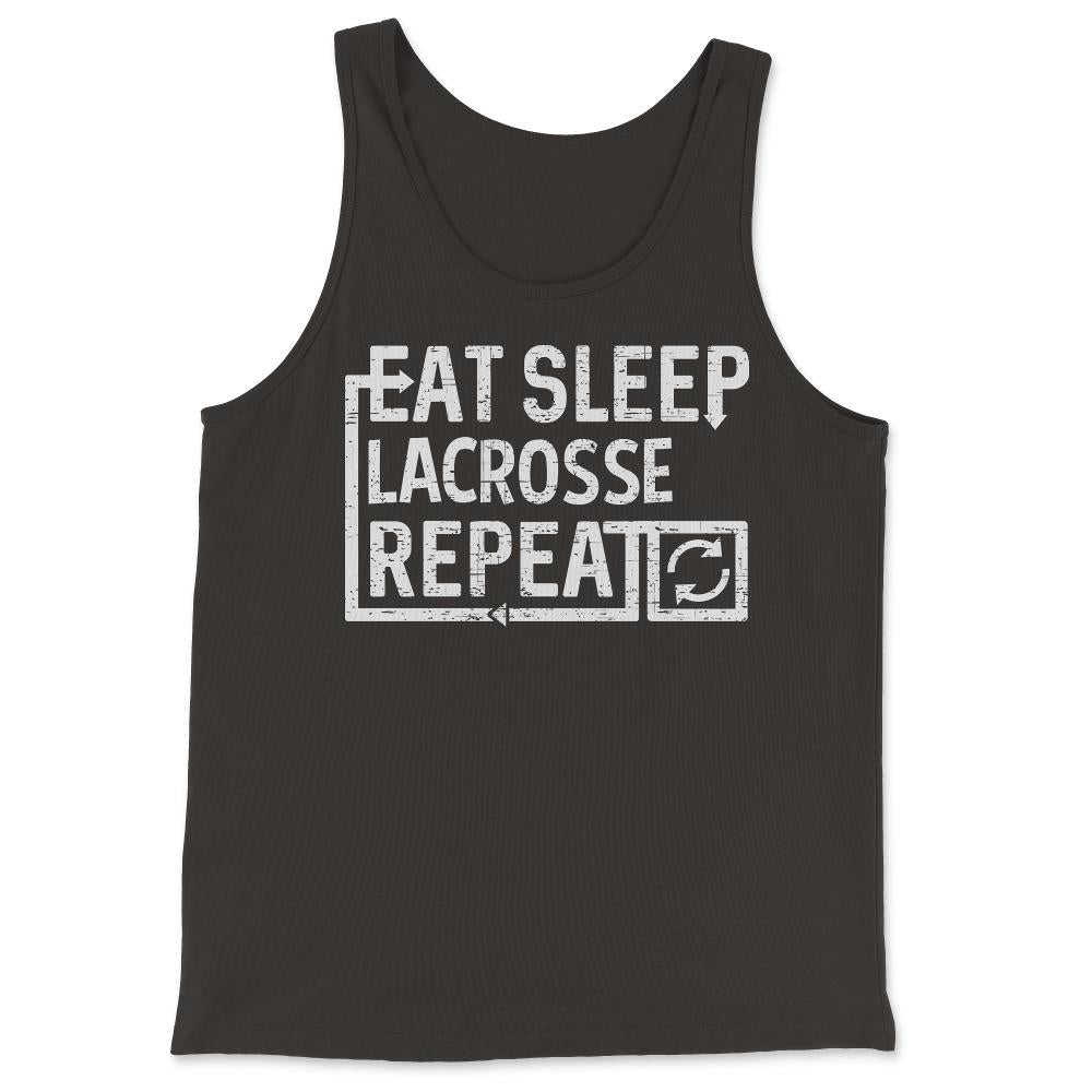 Eat Sleep Lacrosse - Tank Top - Black