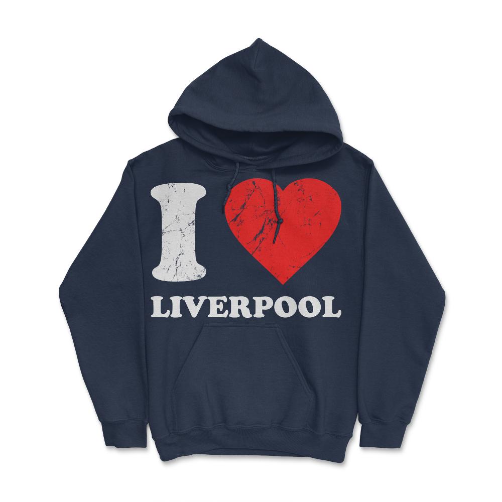 I Love Liverpool - Hoodie - Navy