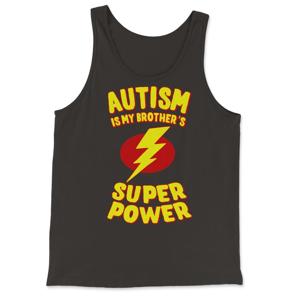 Autism Is My Brother's Superpower - Tank Top - Black