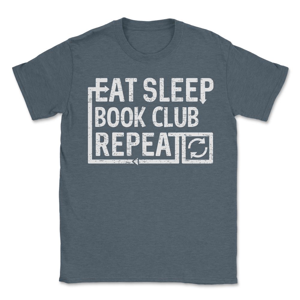 Eat Sleep Book Club - Unisex T-Shirt - Dark Grey Heather