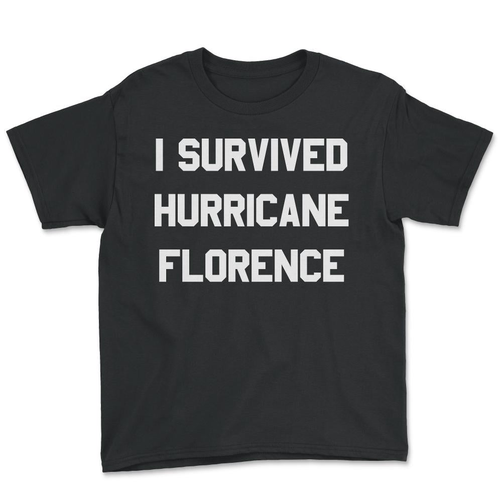 I Survived Hurricane Florence - Youth Tee - Black