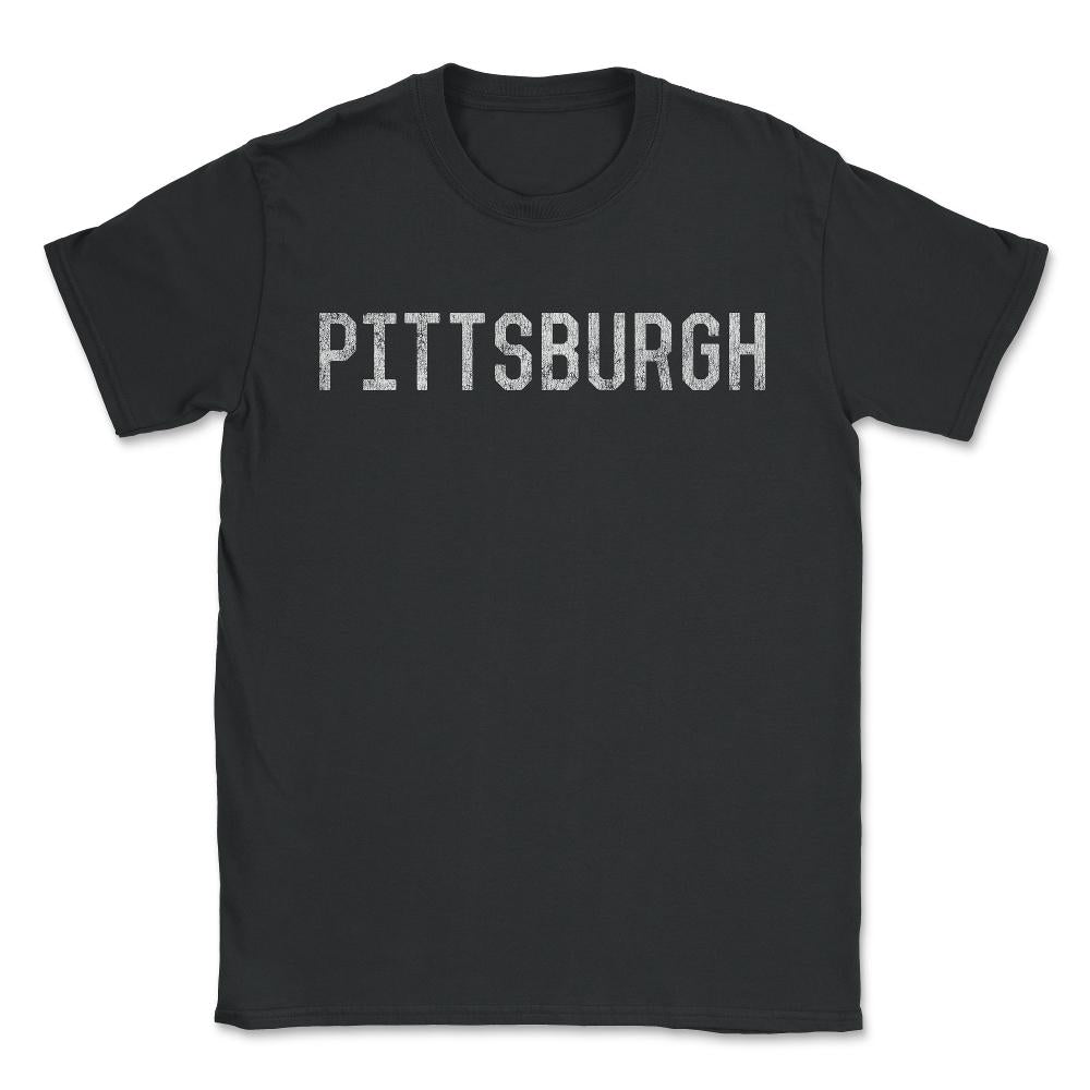 Retro Pittsburgh Pennsylvania - Unisex T-Shirt - Black