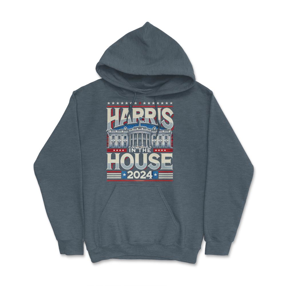 Kamala Harris in the House 2024 - Hoodie - Dark Grey Heather