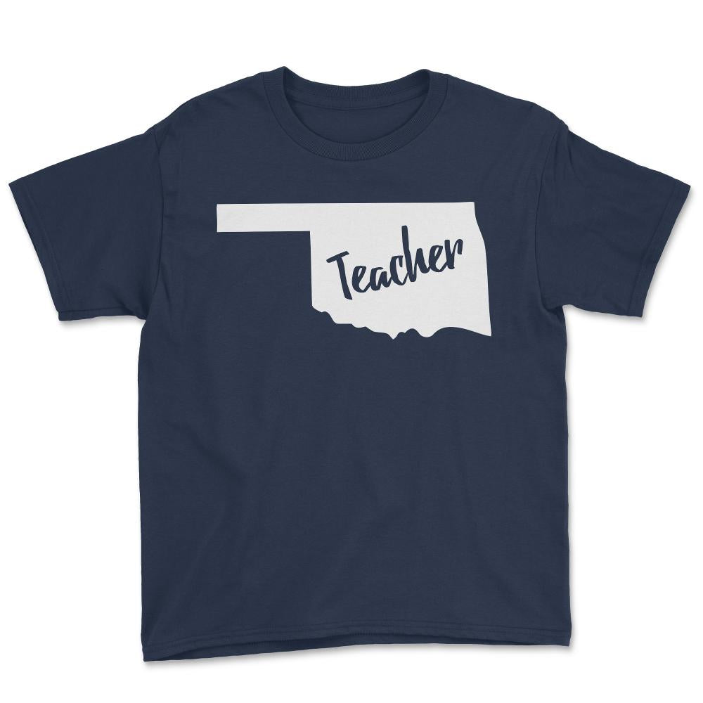 Oklahoma Teacher - Youth Tee - Navy