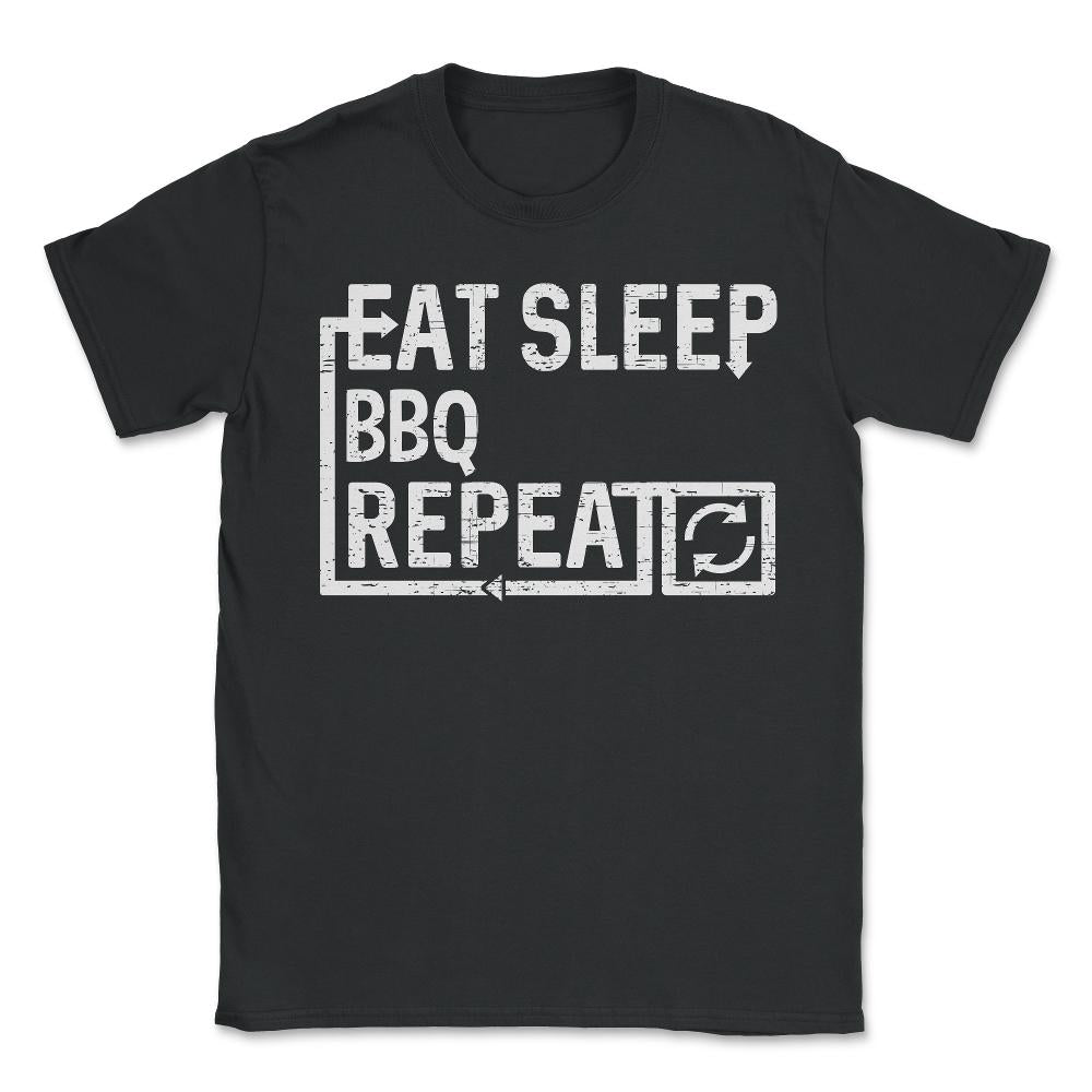 Eat Sleep BBQ - Unisex T-Shirt - Black