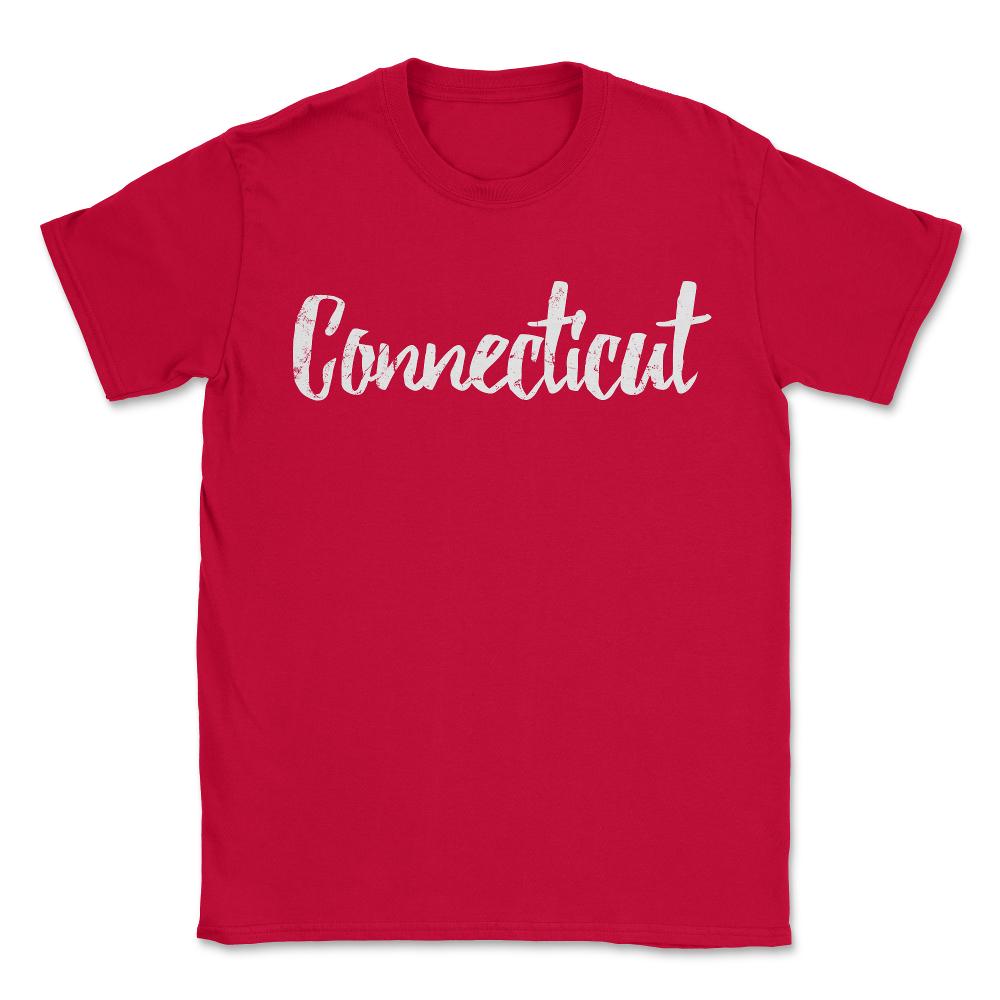 Connecticut - Unisex T-Shirt - Red