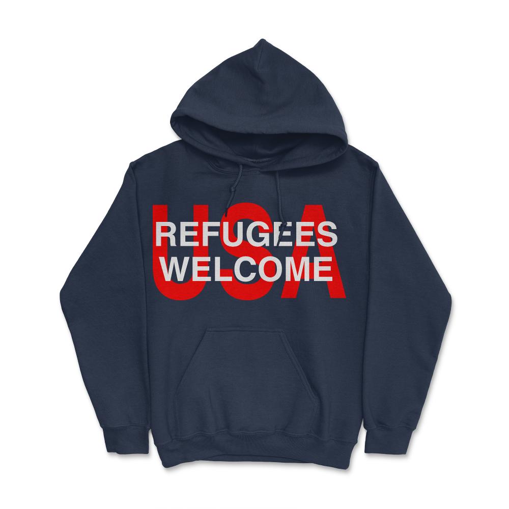 Syrian Refugees Welcome - Hoodie - Navy