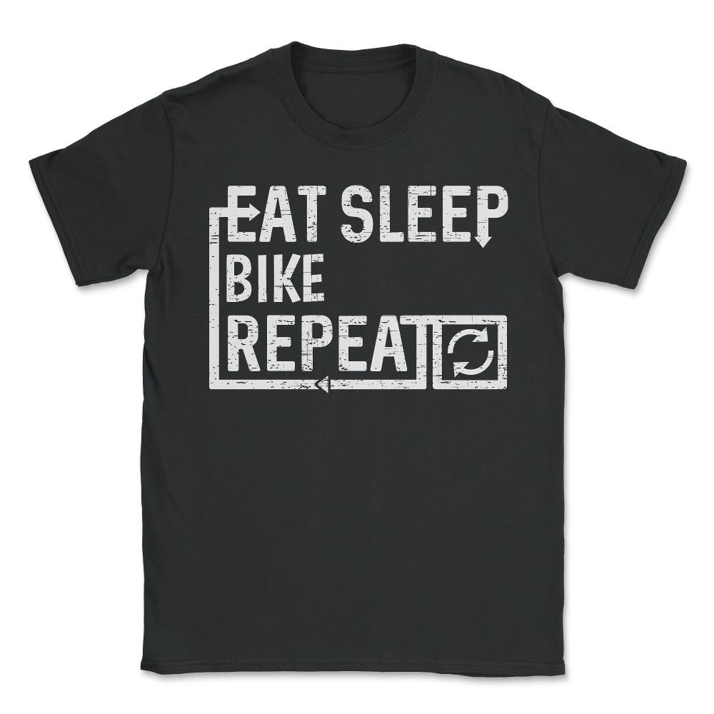 Eat Sleep Bike - Unisex T-Shirt - Black