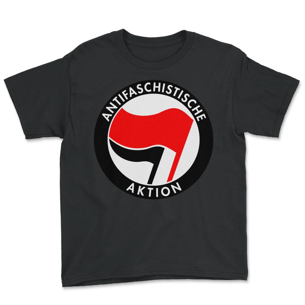 Retro Germany Antifaschistische Aktion Anti-Fascist - Youth Tee - Black