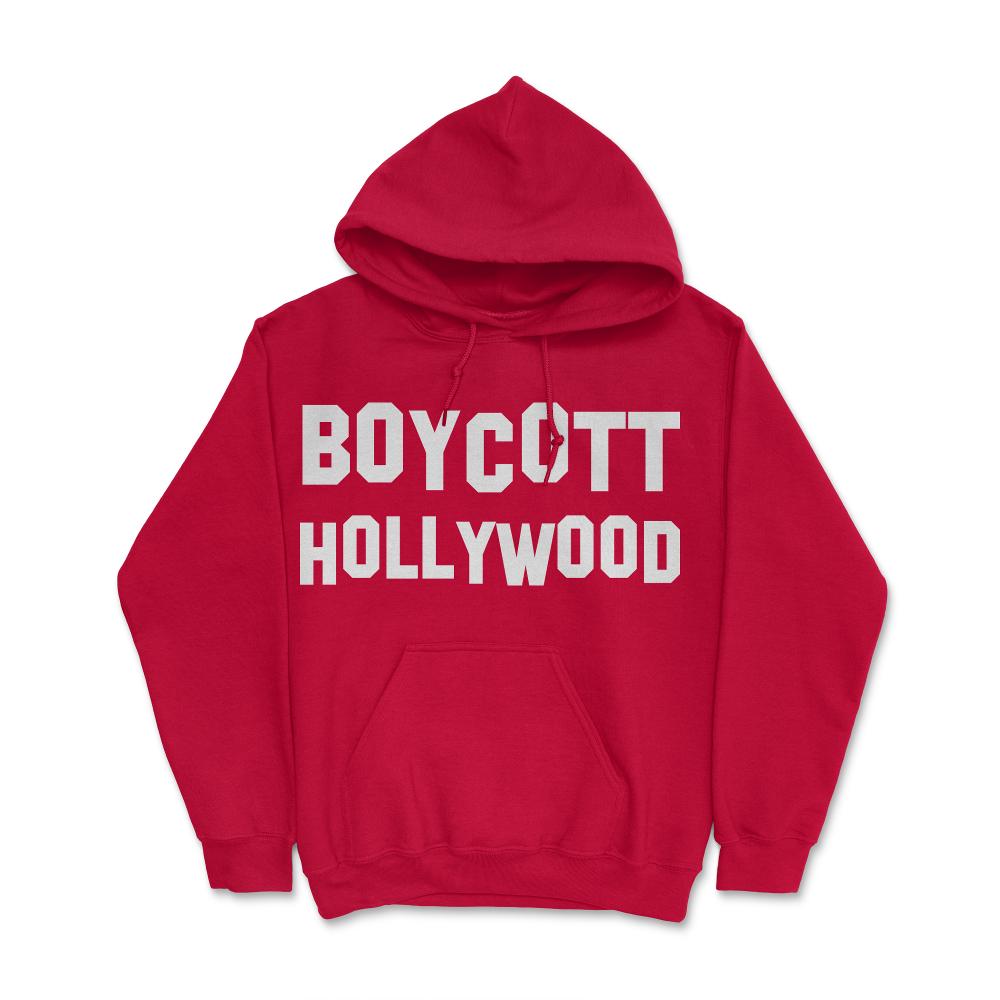 Boycott Hollywood - Hoodie - Red