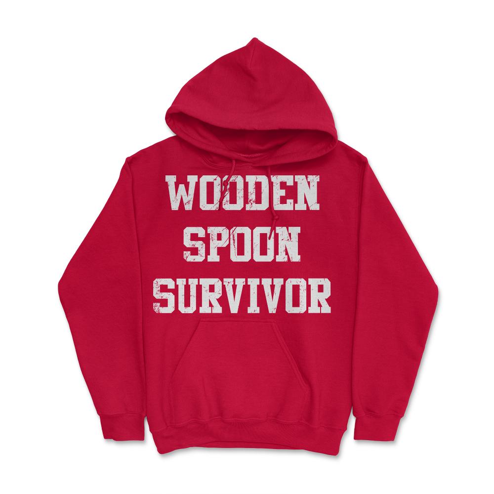 Wooden Spoon Survivor - Hoodie - Red