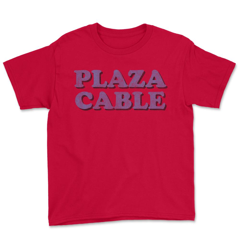 Retro Plaza Cable - Youth Tee - Red